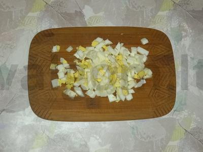 Olivje salotas su virta dešra Žingsnis 4