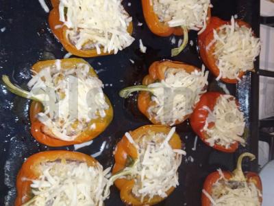 Dietinis įdarytas pipiras Žingsnis 5