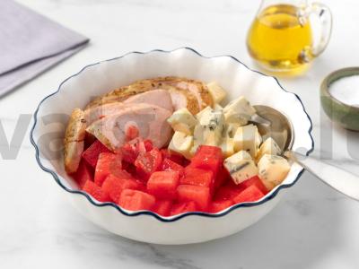 Salotas su arbūzu ir kalakutienos filė Žingsnis 5