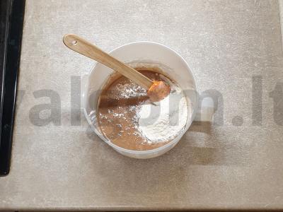 Šokoladiniai sausainiai su cukrumi iš kanų Žingsnis 5