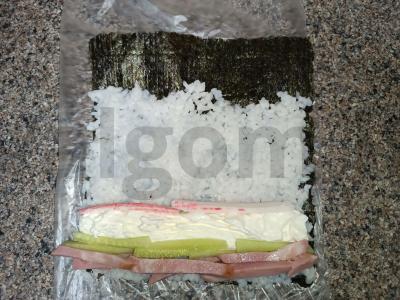 Tempura ritinėliai be kilimėlio Žingsnis 11