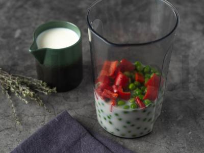 Žirnių blynai su bekonu Žingsnis 2