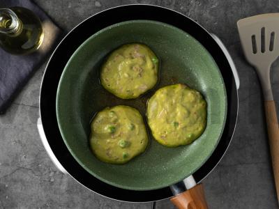 Žirnių blynai su bekonu Žingsnis 5