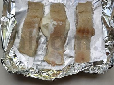 Ešerio filė su grybais orkaitėje Žingsnis 1