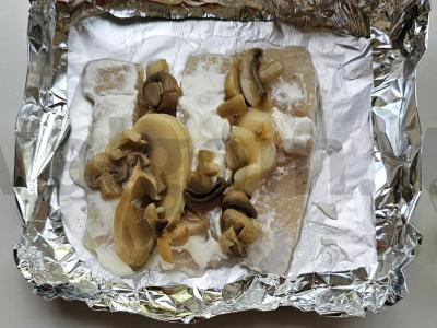 Ešerio filė su grybais orkaitėje Žingsnis 2