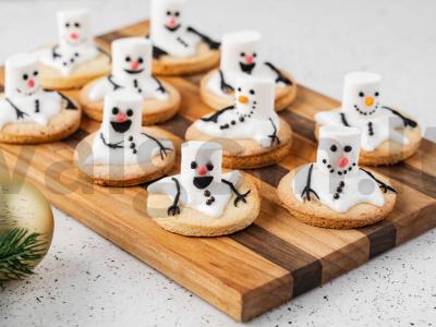 Sniego žmogelių sausainiai Žingsnis 9