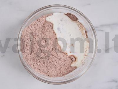 Lengvas tortas su grietinės kremu Žingsnis 3