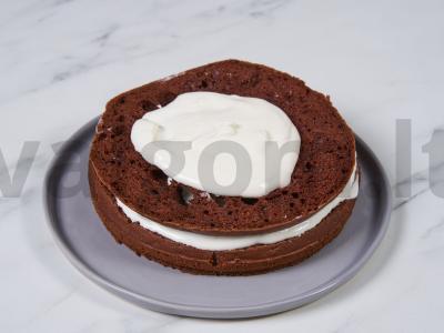 Lengvas tortas su grietinės kremu Žingsnis 10