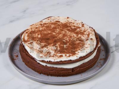 Lengvas tortas su grietinės kremu Žingsnis 11