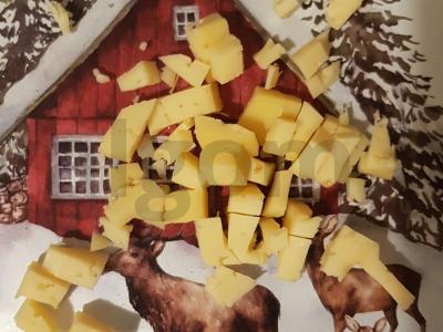 Kiaušinių skramblys su pomidorais ir sūriu Žingsnis 4