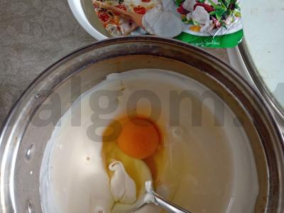 Grikių pyragas „Lorena“ su ožkos rikota, pienu ir baziliku Žingsnis 4