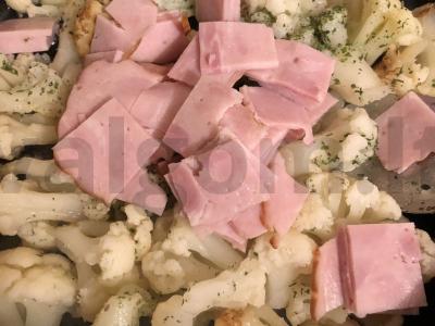 Žiedinė kopūstai su dešra ir kiaušiniais Žingsnis 7