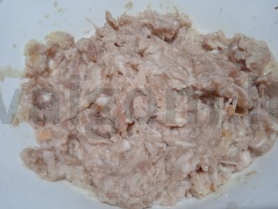 Kiaulienos faršo zrazai su Briuselio kopūstais ir žaliųjų pupelių garnyru Žingsnis 5