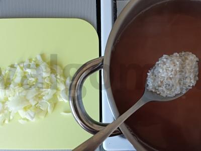 Vegetariškas raudonos lęšio ir džiovintų pomidorų sriuba Žingsnis 2