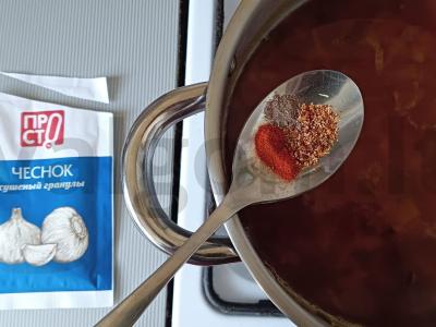 Vegetariškas raudonos lęšio ir džiovintų pomidorų sriuba Žingsnis 4