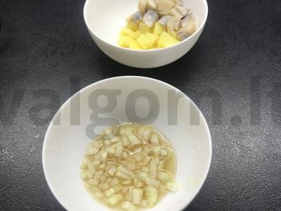Bulvių salotos su silke Žingsnis 3