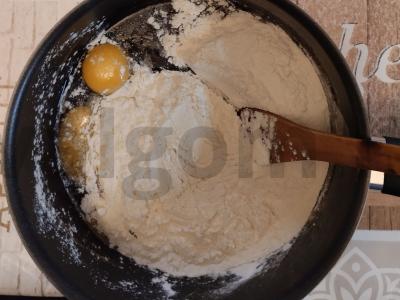 Šokoladinis tortas su kremu ir grietine Žingsnis 2