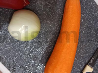 Troškintas bulvės su kepenimis vakarienei Žingsnis 1