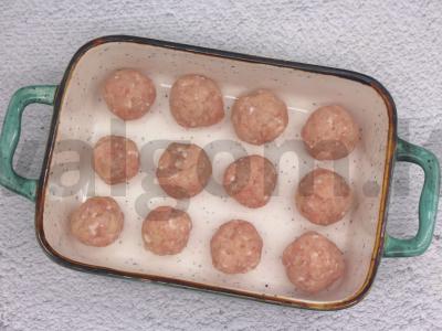 Bulvių košė vaflinėje taurėje su meatballs Žingsnis 3