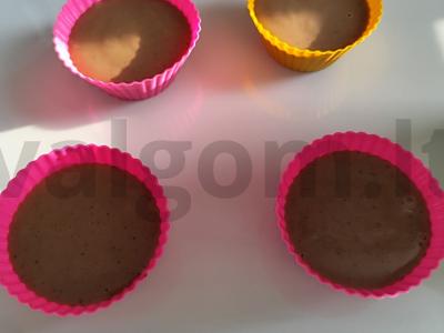 Skanūs šokoladiniai keksiukai Žingsnis 6