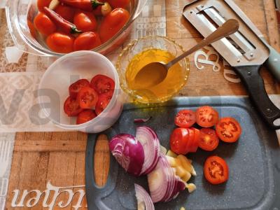 Aštrūs pomidorai užkandžiai Žingsnis 3