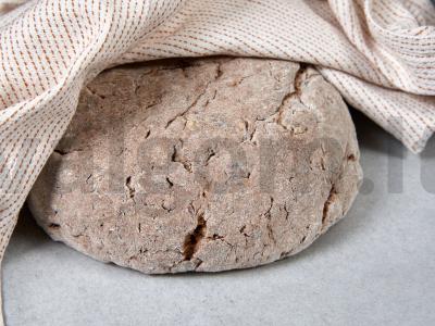 Linų miltų duona su saulėgrąžų sėklomis Žingsnis 3