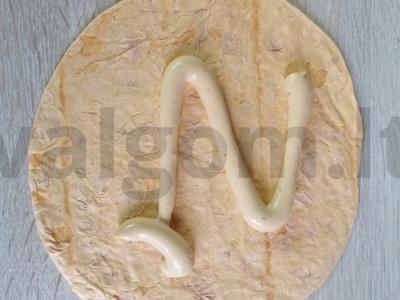 Tortilija su kalakutiena pusryčiams Žingsnis 1