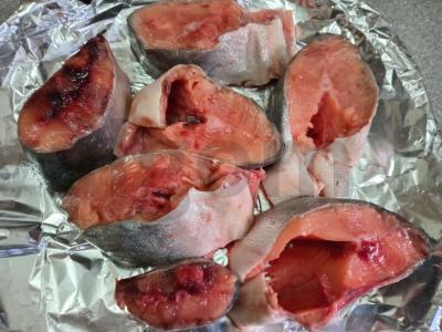 Kepta lašiša su daržovėmis ir ryžių garnyru Žingsnis 1