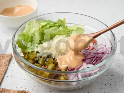 Salotas a la „Big Mac“ Žingsnis 5