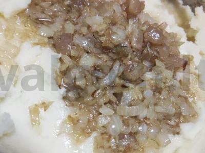 Bulvių košė su svogūnais ir šonine Žingsnis 4