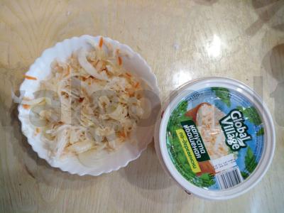 Marinuoti kopūstai su svogūnais ir morkomis Žingsnis 4