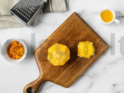 Apelsininis keksiukas su aguonomis Žingsnis 1