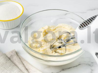 Apelsininis keksiukas su aguonomis Žingsnis 3