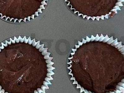 Veganiški šokoladiniai keksiukai Žingsnis 5