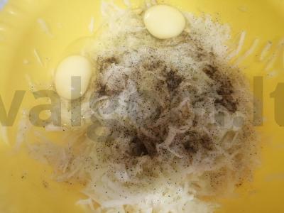 Rudens bulvių ir cukinijų dranikai Žingsnis 6