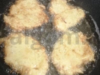 Rudens bulvių ir cukinijų dranikai Žingsnis 10