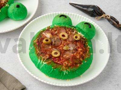 Sūrio ir pepperoni pica-žabų Žingsnis 7