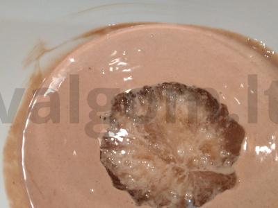 Nuostabus desertas iš rauginto pieno ir kakavos Žingsnis 4