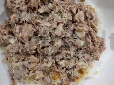 Nuostabi salotos su konservuota skumbrė Žingsnis 4