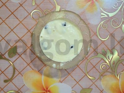 Greitas keksiukas su uogomis mikrobangų krosnelėje Žingsnis 4