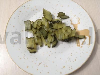 Salotas su servelatu „Aisberg“ Žingsnis 2