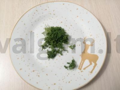 Salotas su servelatu „Aisberg“ Žingsnis 4