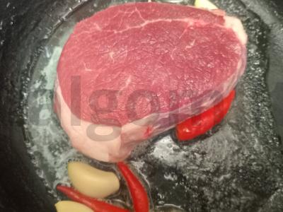 Jautienos steikas su pipirais Žingsnis 4