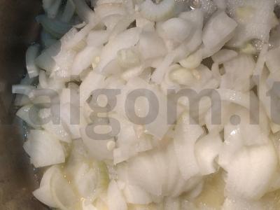 Daržovių ir grietinėlės kreminė sriuba Žingsnis 1