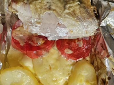 Ešerys orkaitėje su daržovėmis Žingsnis 4