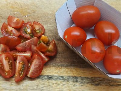 Daržovių salotas su jūros gėrybėmis Žingsnis 1