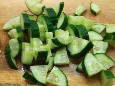 Daržovių salotas su jūros gėrybėmis Žingsnis 2