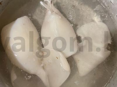 Salotos su kalmarais ir sūriu Žingsnis 2