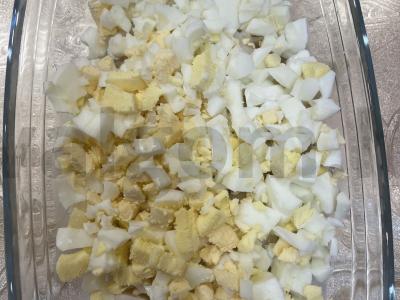 Salotos su kalmarais ir sūriu Žingsnis 5