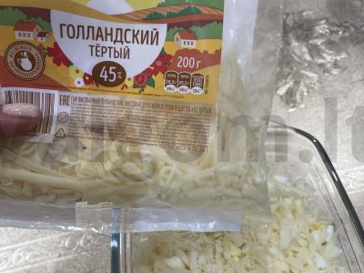 Salotos su kalmarais ir sūriu Žingsnis 7